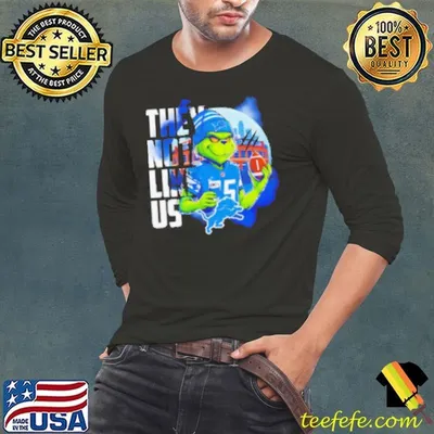 Detroit Lions Grinch they not like us shirt