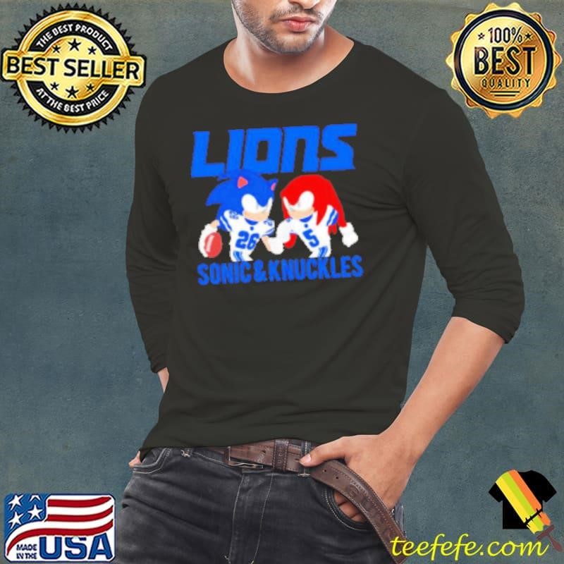 Detroit Lions The Jahmyr Gibbs and David Montgomery cartoon Long Sleeve Tee