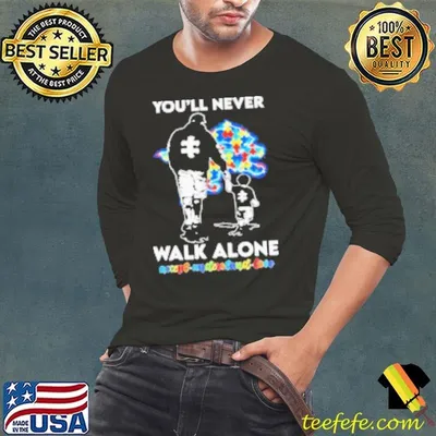 Detroit Lions father and son you'll never walk alone accept understand love Shirt