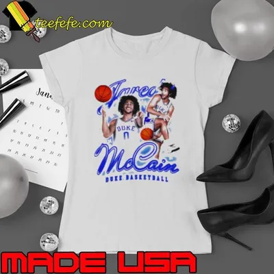 Duke Blue Devils White Jared McCain Swirl Player Shirt
