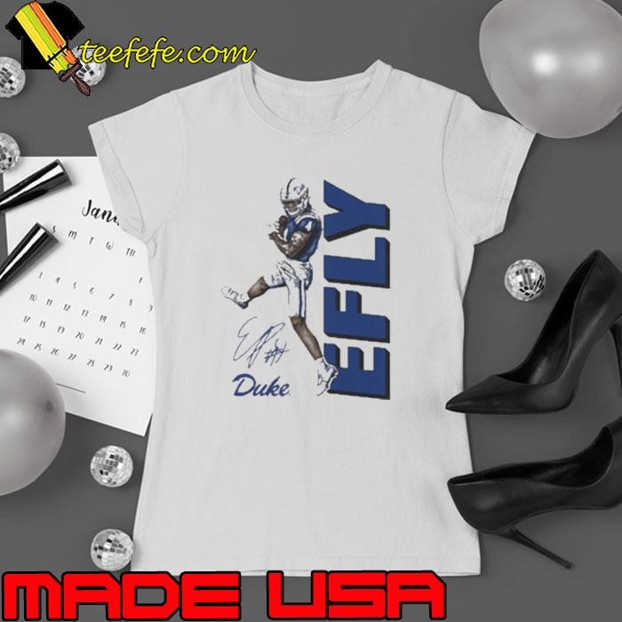 Eli Pancol Duke Blue Devils Football EFLY Signature t Ladies tee
