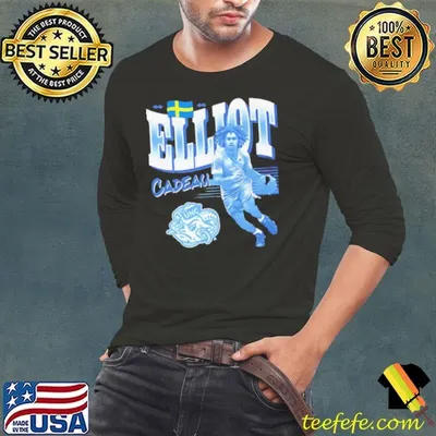 Elliot Cadeau North Carolina Tar Heels cartoon shirt