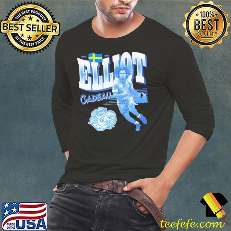 Elliot Cadeau North Carolina Tar Heels cartoon shirt