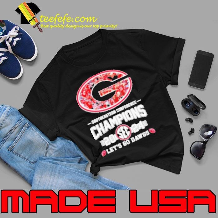 Georgia Bulldogs SEC Let's Go Dawgs Champions 2024 Unisex