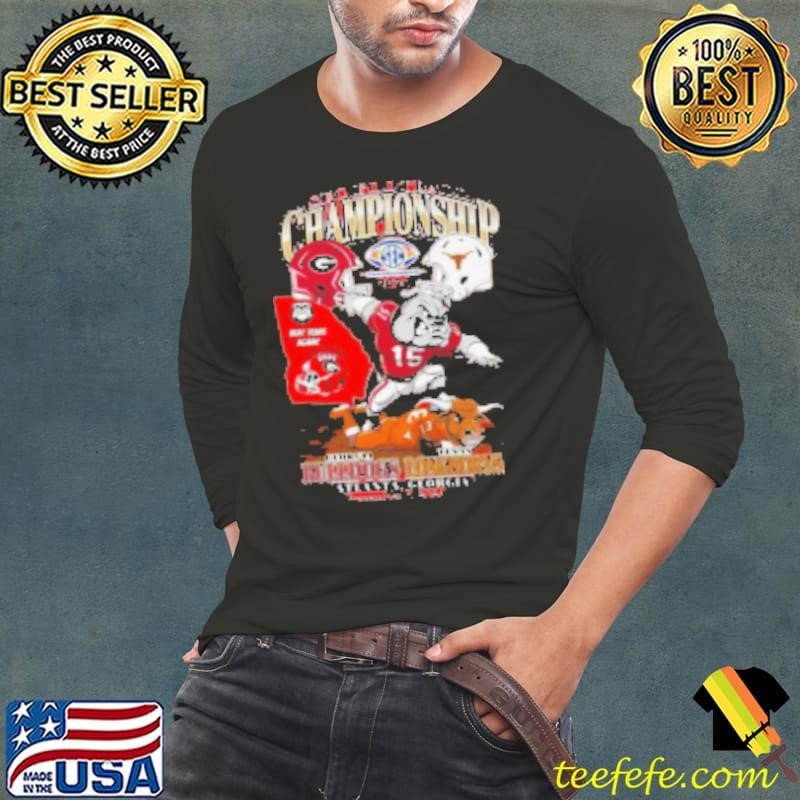 Georgia Bulldogs Sec Football Championship 2024 Mascot Long Sleeve Tee