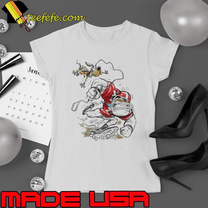 Georgia Bulldogs Vs. Tennessee Volunteers Patrick Carlson Mascot 2024 NCAA Painting Ladies tee