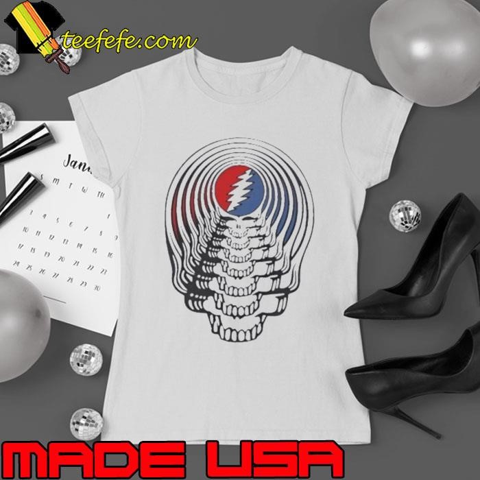Grateful Dead Sound Waves Skull Ladies tee