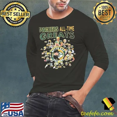 Green Bay Packers All Time Greats Signatures 2024 Shirt