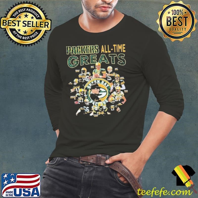 Green Bay Packers All Time Greats Signatures 2024 Shirt