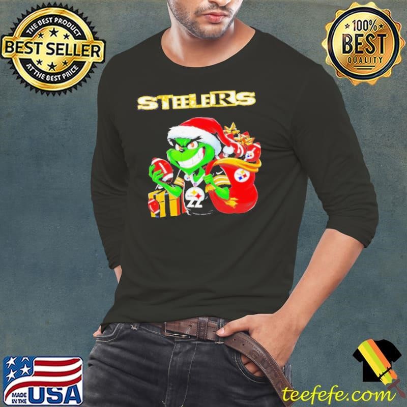 Grinch Najee Harris Christmas gift fan Pittsburgh Steelers shirt