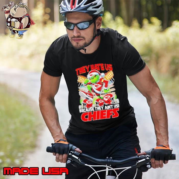 Grinch player Kansas City Chiefs they aint us they hate us Christmas Unisex