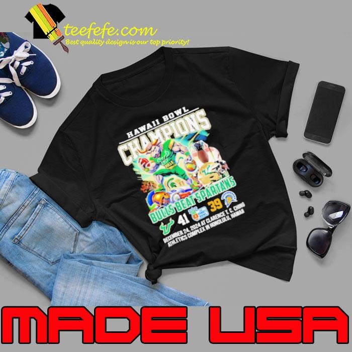 Hawaii Bowl Champions Bulls beat Spartans 41 39 mascot Unisex