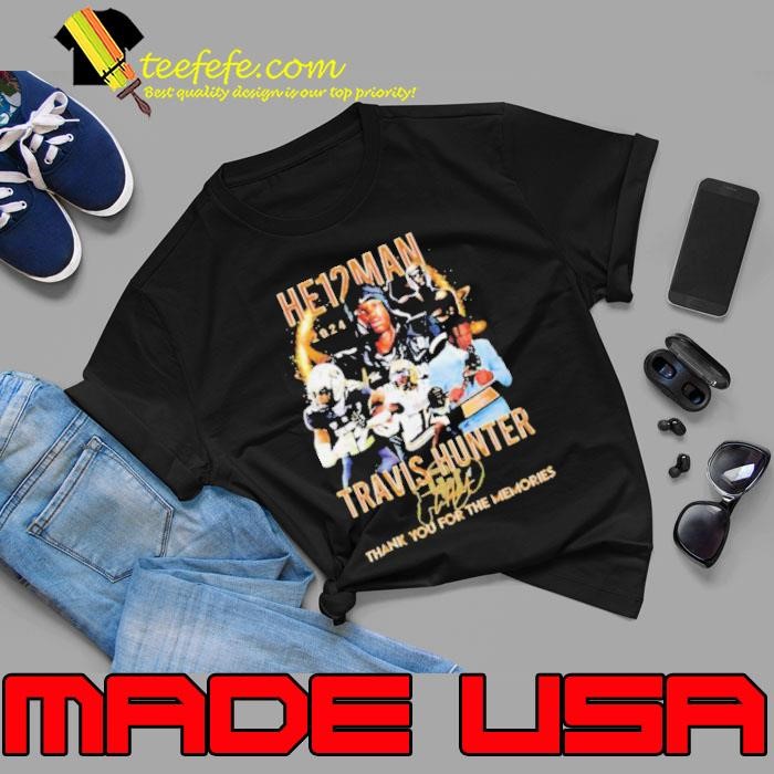 He12man Travis Hunter thank you for the memories signature Unisex