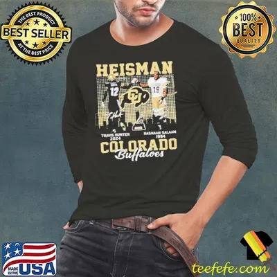 Heisman Travis Hunter x Rashaan Salaam Signature Colorado Buffaloes Shirts