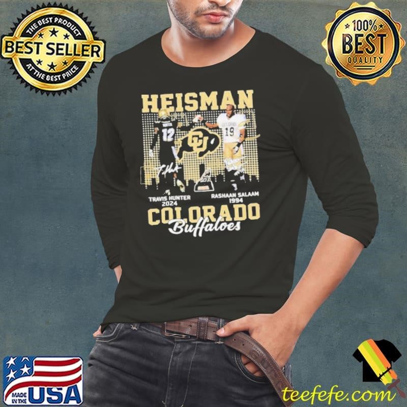 Heisman Travis Hunter x Rashaan Salaam Signature Colorado Buffaloes Shirts