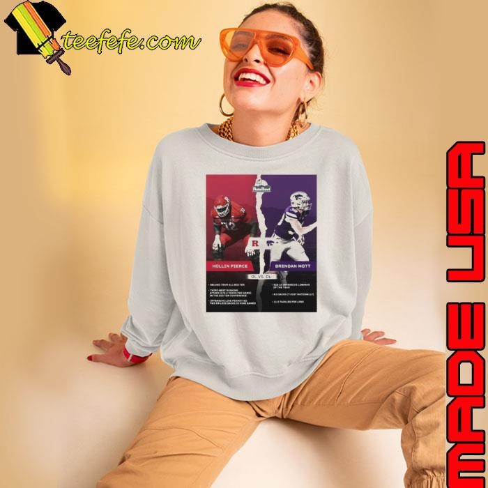 Hollin Pierce Rutgers Scarlet Knights Vs Brendan Mott Kansas State Sweatshirt