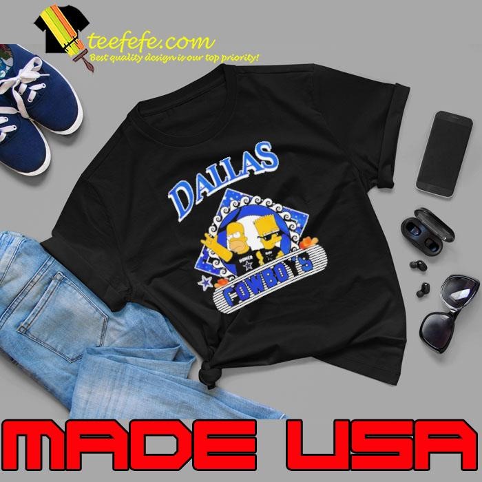 Homer Simpson and Bart Simpson X Dallas Cowboys NFL funday football Unisex