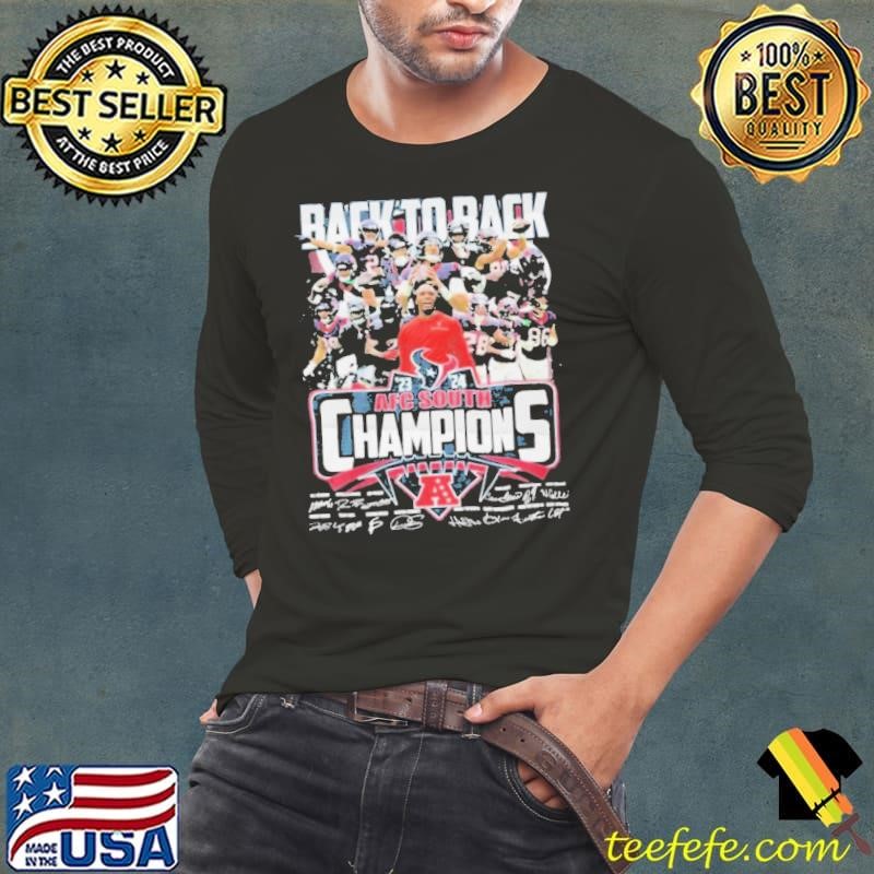 Houston Texans Back To Back 2023 2024 AFC South Champions T Shirt