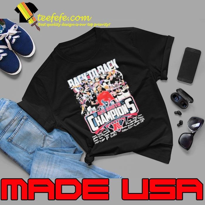 Houston Texans Back To Back 2023 2024 AFC South Champions T Unisex