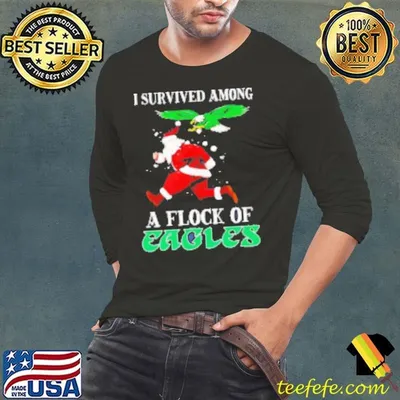 I survived among a flock of Eagles Santa Shirt