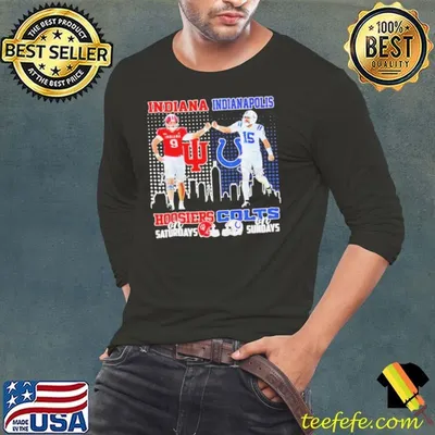 Indiana Hoosiers Kanaan Carlyle Saturdays x Indianapolis Colts Joe Flacco Sundays shirt