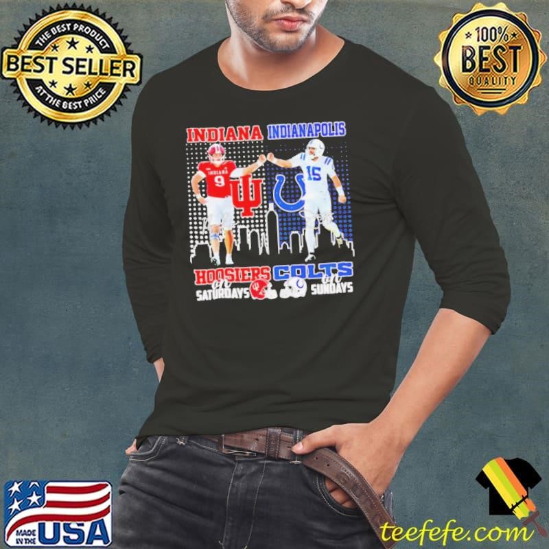 Indiana Hoosiers Kanaan Carlyle Saturdays x Indianapolis Colts Joe Flacco Sundays shirt