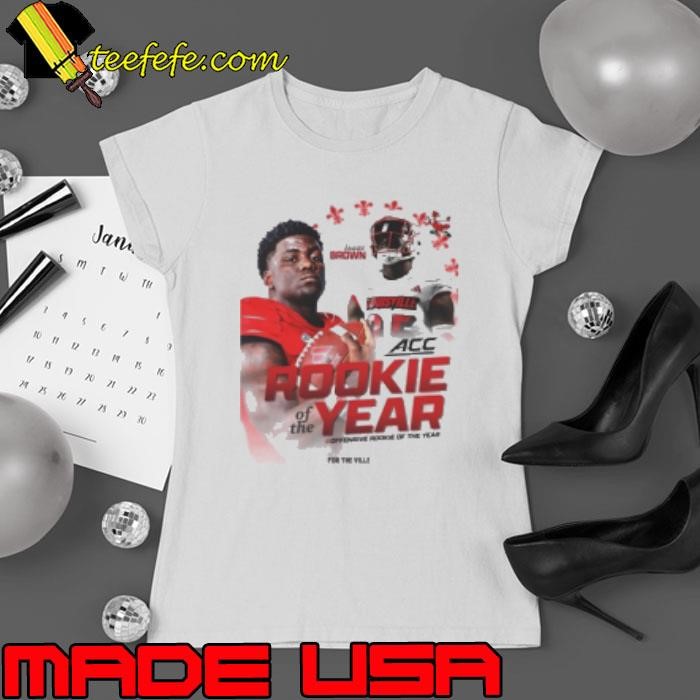 Isaac Brown Louisville Football ACC Rookie of the Year AND Offensive Rookie of the Year Ladies tee