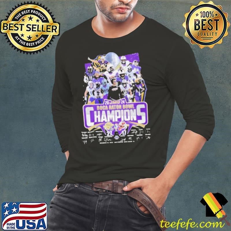 JMU 2024 Boca Raton Bowl Champions Long Sleeve Tee