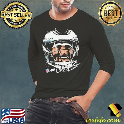 Jalen Hurts Philadelphia Eagles NFL football big face signature graphic shirt