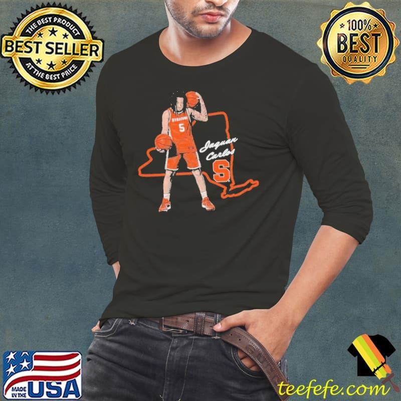 Jaquan Carlos Syracuse Men’s Basketball State map Long Sleeve Tee