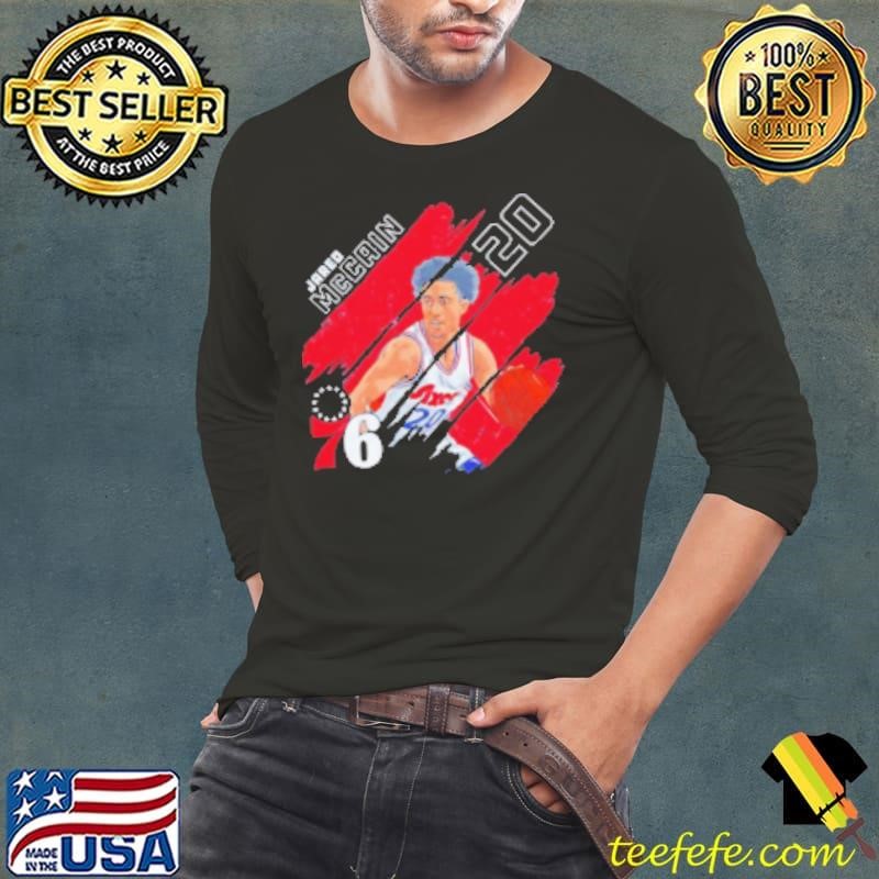 Jared McCain #20 Philadelphia 76ers Basketball stripes Shirt