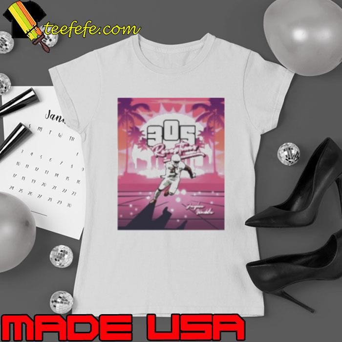 Jaylen Waddle 30S Receptions Ladies tee