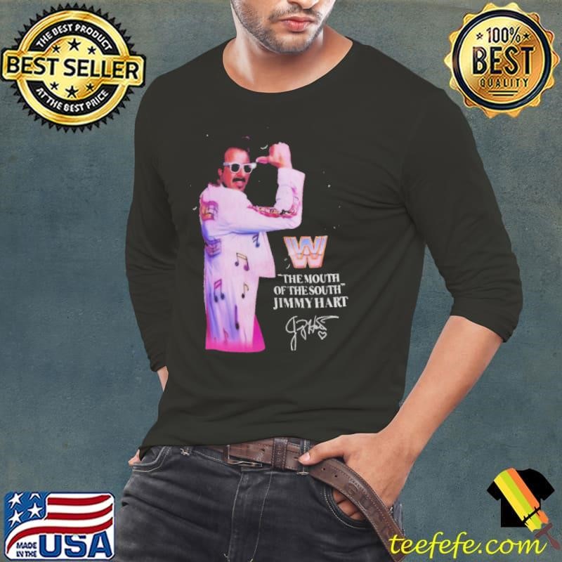 Jimmy Hart Saturday Night’s Main Event Superstar The Mouth Of The South Signature WWE t Long Sleeve Tee