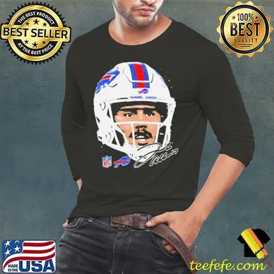 Josh Allen Buffalo Bills NFL football big face signature graphic shirt