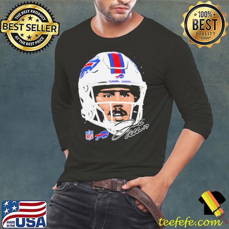 Josh Allen Buffalo Bills NFL football big face signature graphic shirt