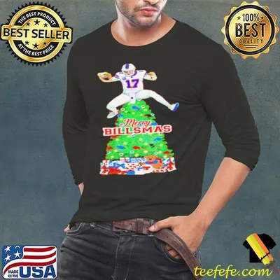 Josh Allen Jump Man Merry Billsmas Buffalo Football Christmas shirt