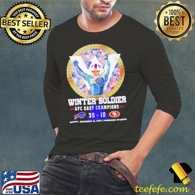 Josh Allen Winter Soldier 2024 Afc East Champions 35 10 49ers shirt