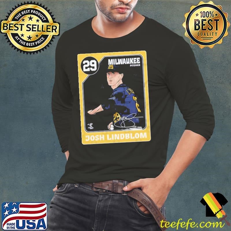 Josh lindblom card American former professional baseball pitcher T-Shirt