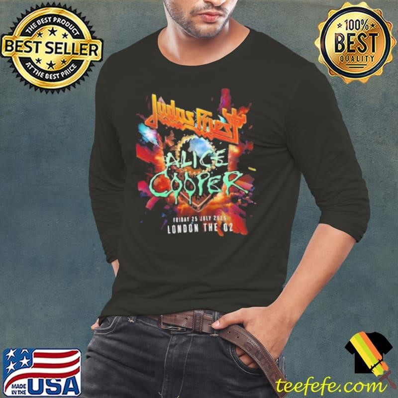 Judas Priest And Alice Cooper On Jul 25th 2025 At The O2 London T Shirt