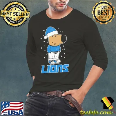 Just A Chill Guy Chill With Detroit Lions Christmas Shirt