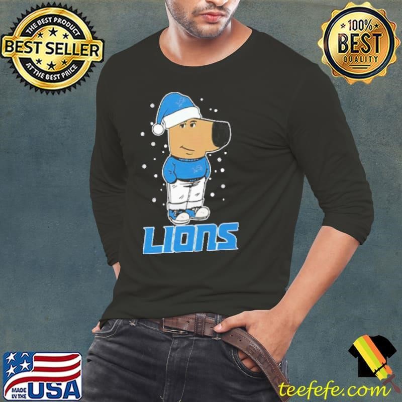 Just A Chill Guy Chill With Detroit Lions Christmas Shirt