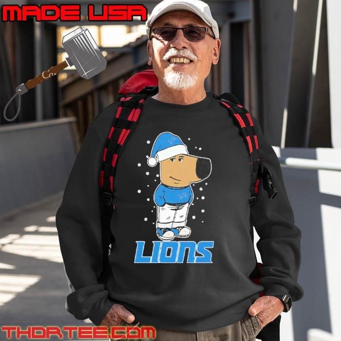 Just A Chill Guy Chill With Detroit Lions Christmas Sweatshirt
