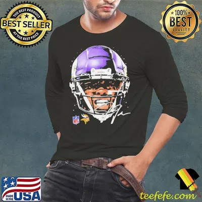 Justin Jefferson Minnesota Vikings NFL football big face signature graphic shirt