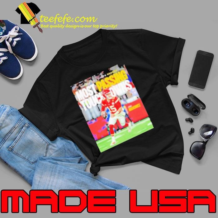 KC Chiefs record most passing touchdown Patrick Mahomes Unisex