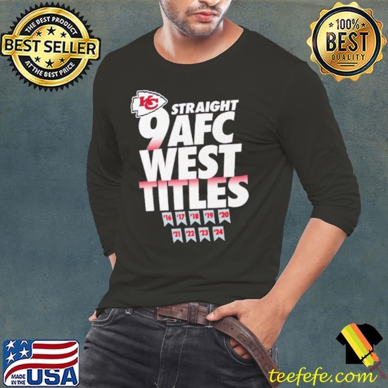 Kansas City Chiefs Nine Straight AFC West Division Champions Our Time Is Now Shirt