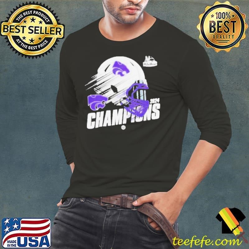 Kansas State Wildcats Rate Bowl Game Champions 2024 Helmet Logo NCAAF Bowl Games 2024 2025 Shirts