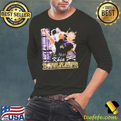 Khia Miller East Carolina Pirates 90s Graphic Signature shirt