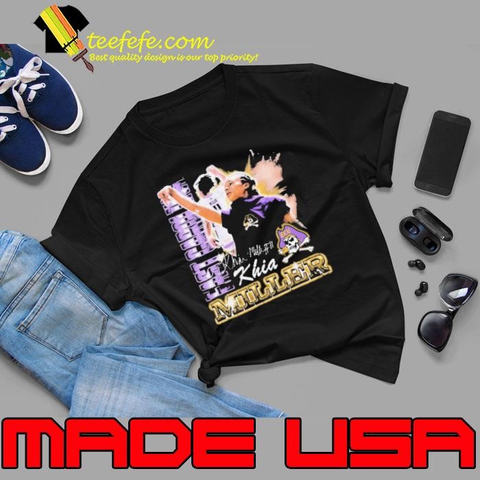 Khia Miller East Carolina Pirates 90s Graphic Signature Unisex