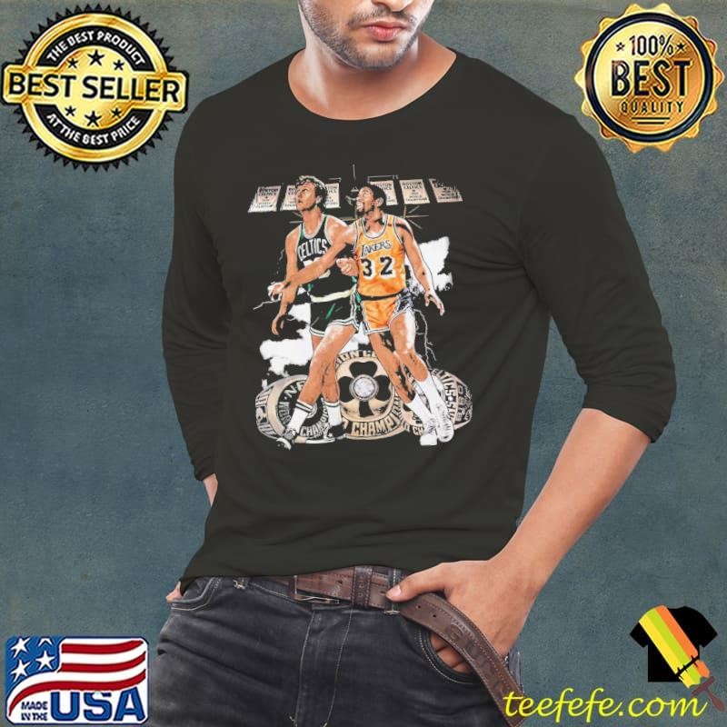 Larry Bird Vs. Magic Johnson American former professional basketball player Long Sleeve Tee