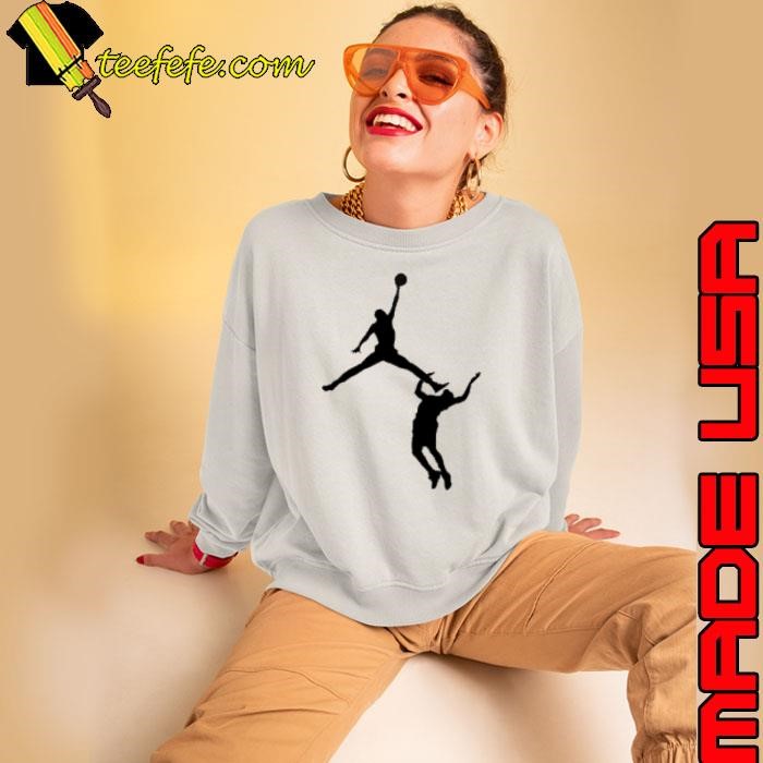 LeBron James air kicking Michael Jordan Shirt